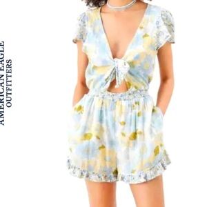 American Eagle Outfitters Floral Romper